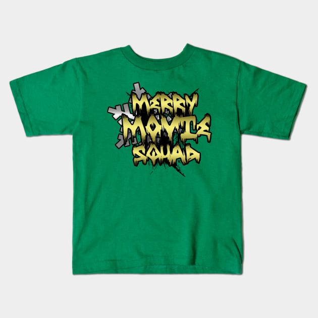 Merry Movie Squad Alternate Design Kids T-Shirt by The PJ Campbell Network